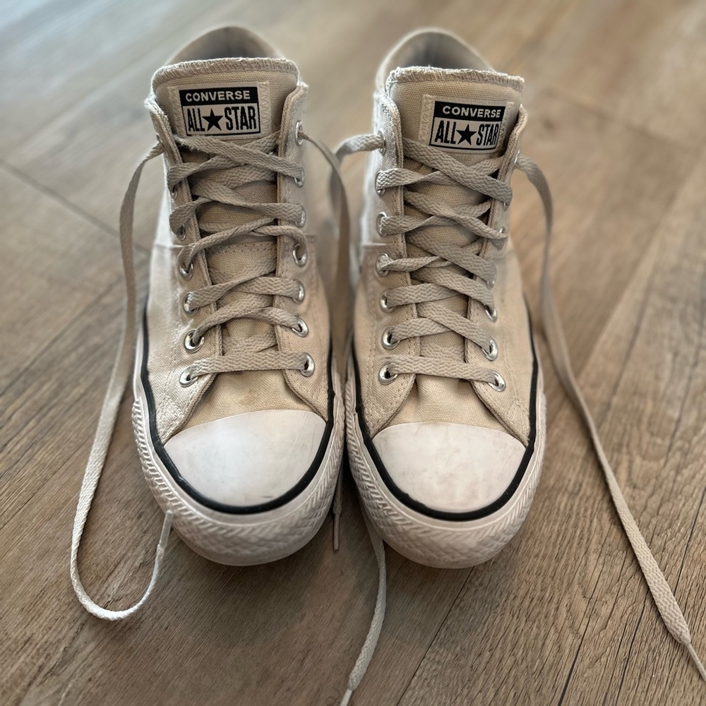 Gray Converse High Tops